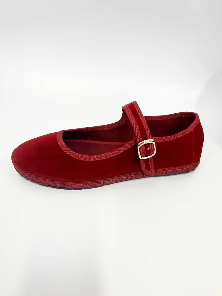 Hand Stitch Casual Streetwear Ballet Flats Pumps