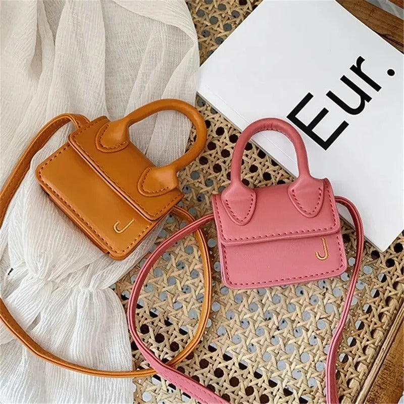 Kids Mini PU Leather Crossbody Bag