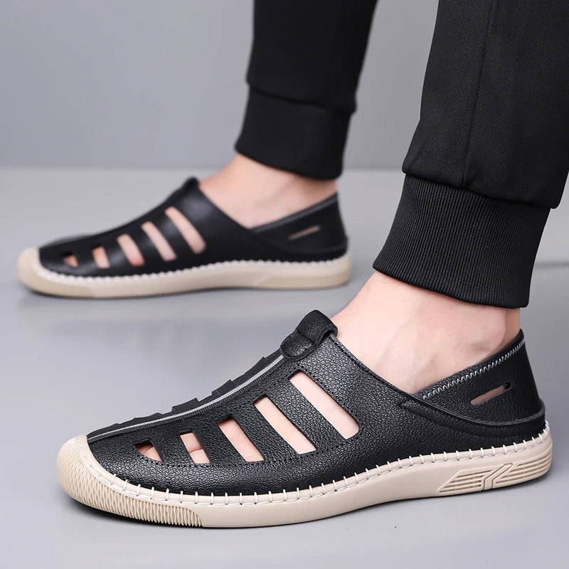 Sandals Man Beach Shoes Fashion Outdoor British Style Walking Loafers Male