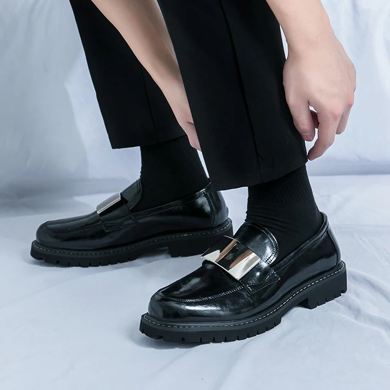 Italian Style Men's Low Cut Casual Leather Shoes