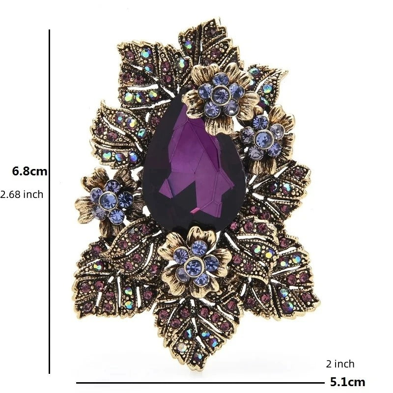 Exquisite High-end Rhinestone Party Wedding Badges Pines