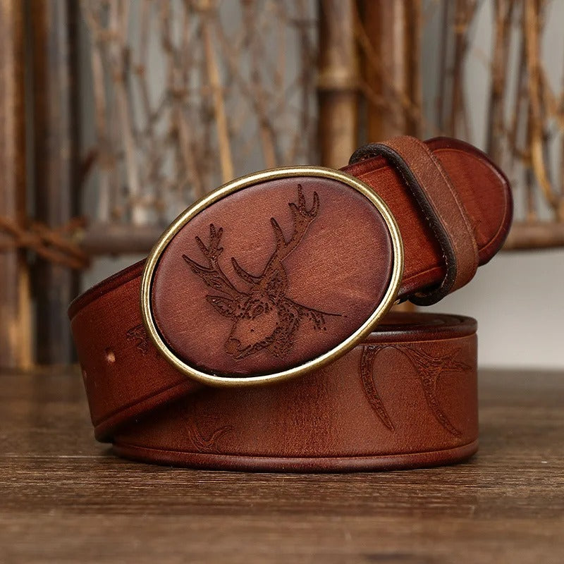 3.8CM Pure Cowhide High Quality Genuine Leather Belts for Men Brand Strap