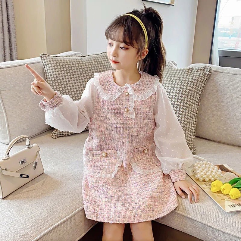 New Girls Princess Dress Middle Big Childrens Princess Dress