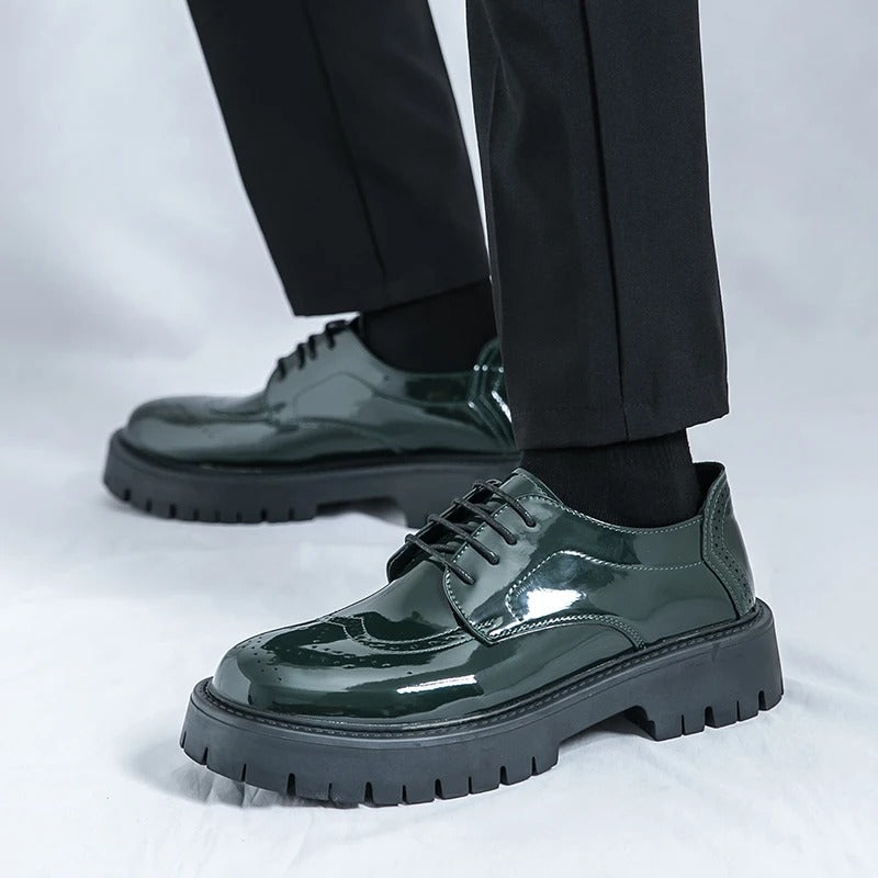 Spring High Quality Men's Dress Shoes Men Platform Oxfords Fashion