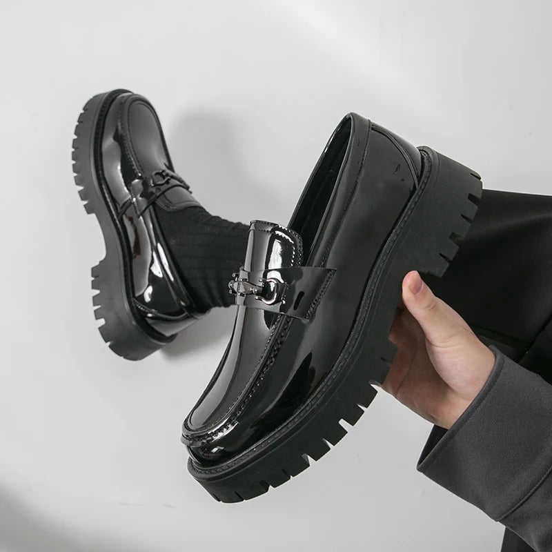 Platform Social Formal Leather Shoes For Men