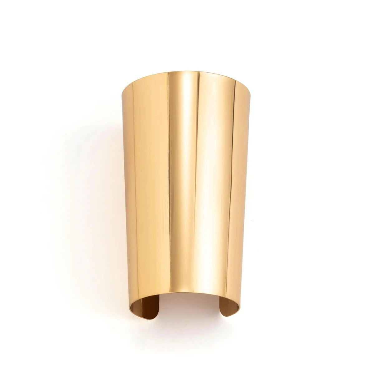 Punk Smooth Glossy Metal Open Cuff Bangles
