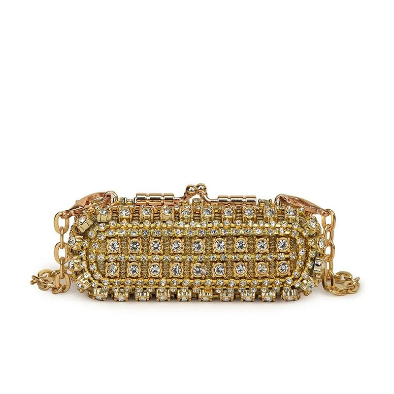Luxury Cute Chain Party Lipstick Crossbody Bag Woman.
