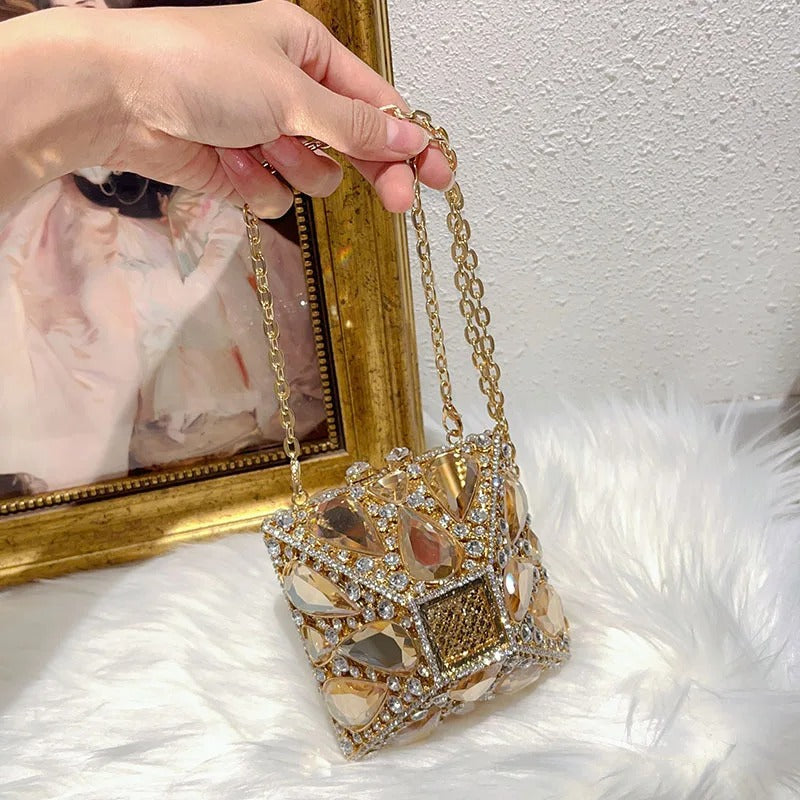 Bling Shiny Mini Bag Rhinestones Diamond Evening Bag