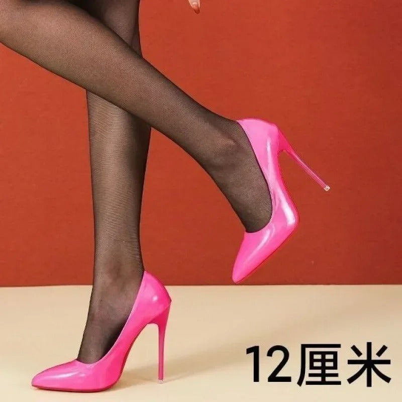 Fashion High Heels 35-45 Plus Size Women Shoes 12cm Thin Stiletto