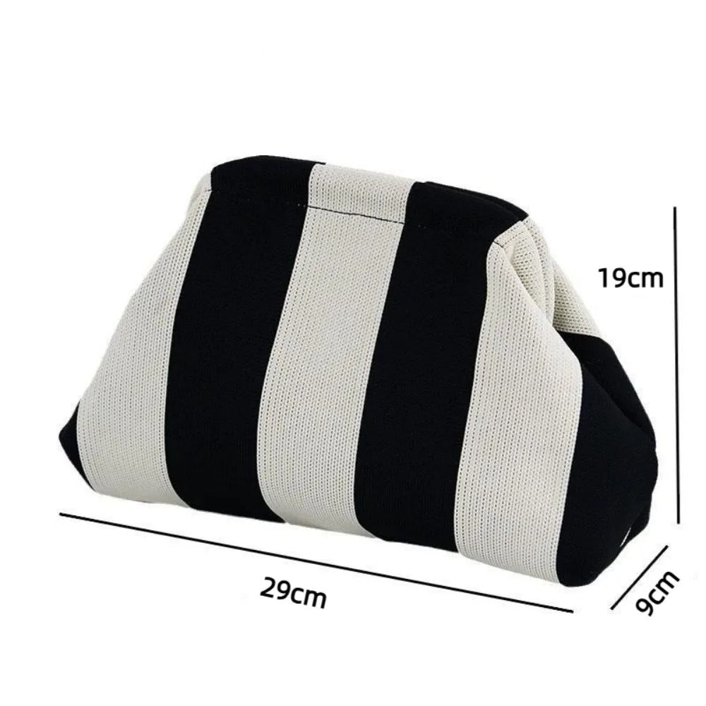 Woven Crochet Stripe Crochet Handbags