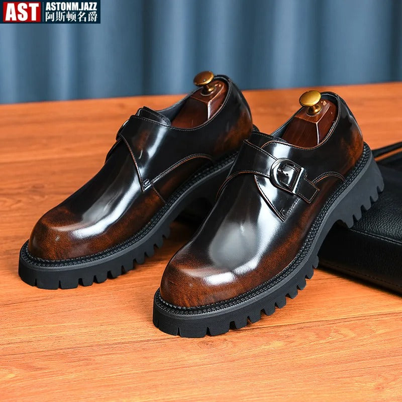 Italian Patent Leather Mens Dress Shoes Luxury Brand Handmade
