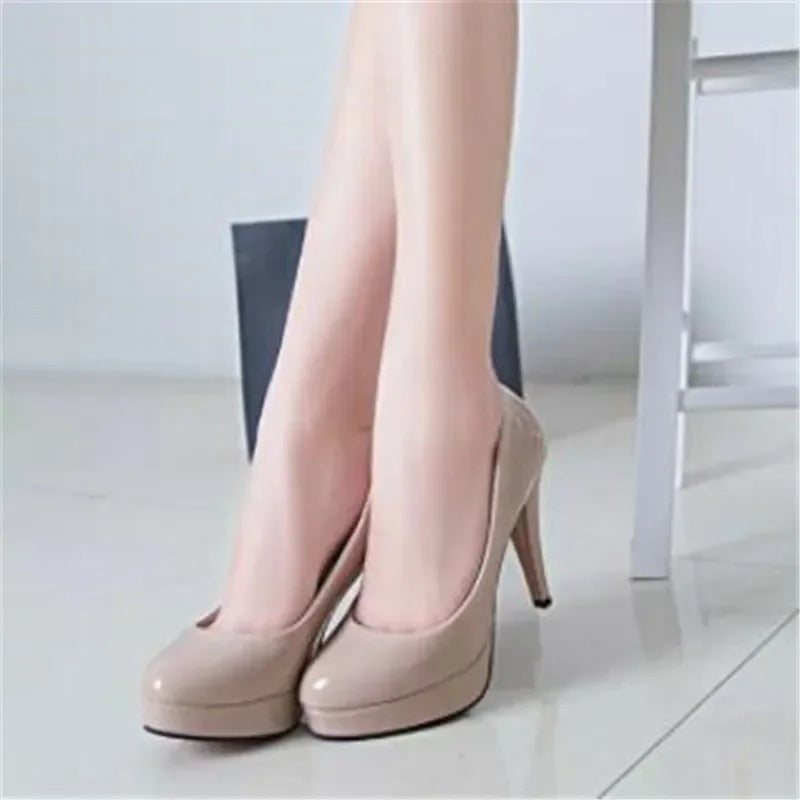 Women Pumps Fashion Classic Patent Leather High Heels