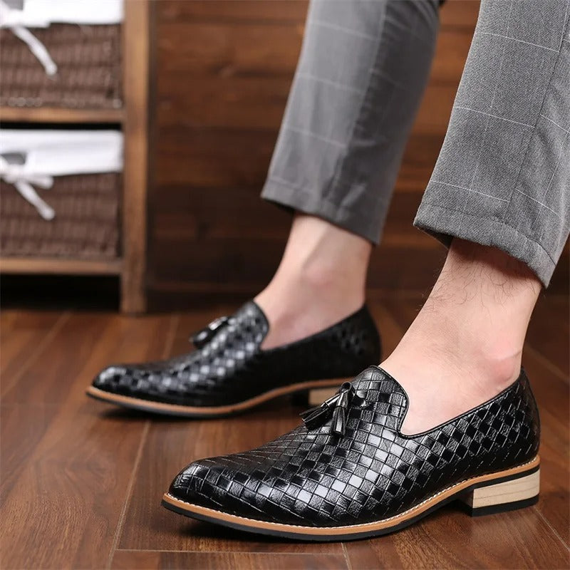Men Luxury Casual Shoes Autumn Leather Loafers Office