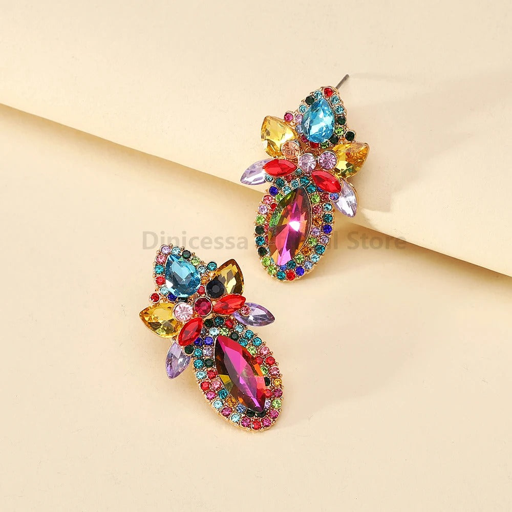 Trend Teardrop Glamorous Decor Stud Earrings