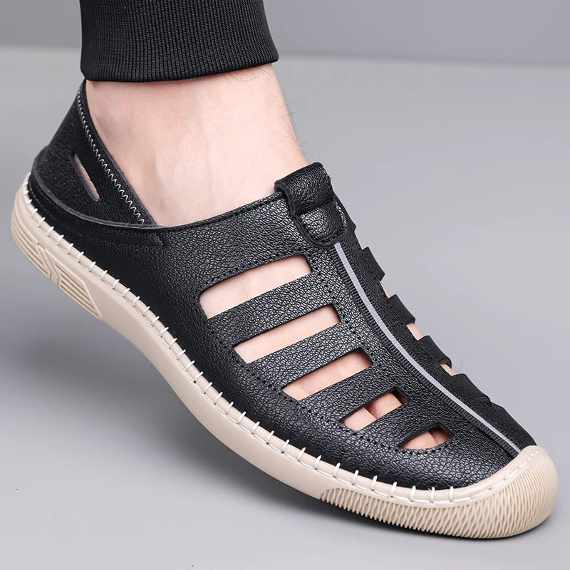 Sandals Man Beach Shoes Fashion Outdoor British Style Walking Loafers Male