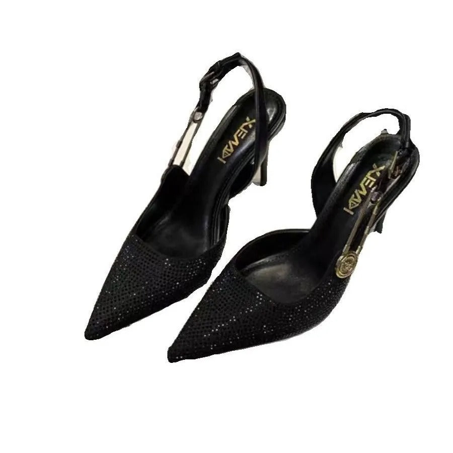 New Luxury Fashion Women's High Heel Sandals Versatile Elegant