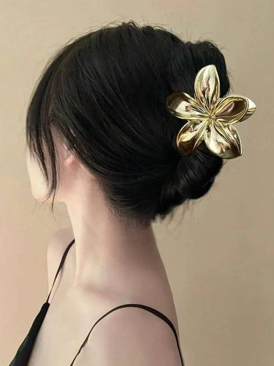Floral Design, Versatile Hair Accessory for Half-Up Hairstyles.