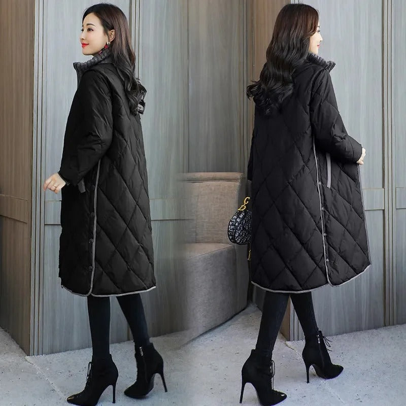 Winter Female Casual Parkas Outwear