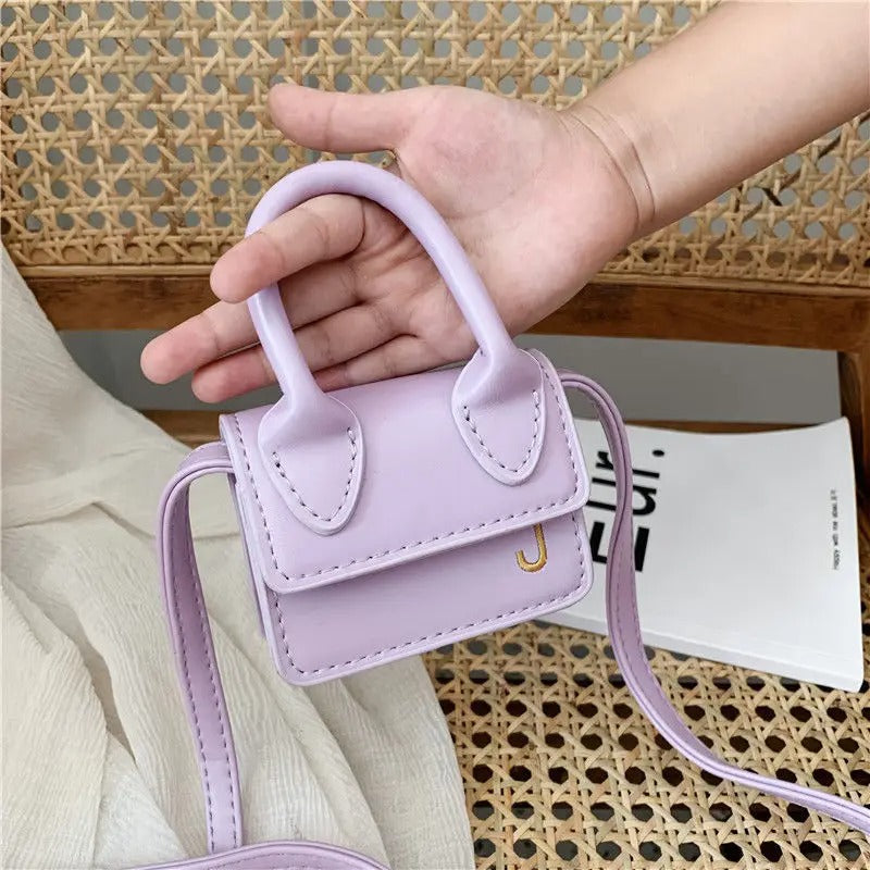 Kids Mini PU Leather Crossbody Bag