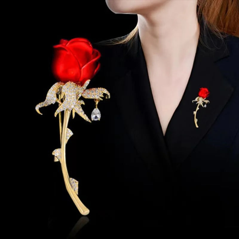 Rose Flower Brooches for Women