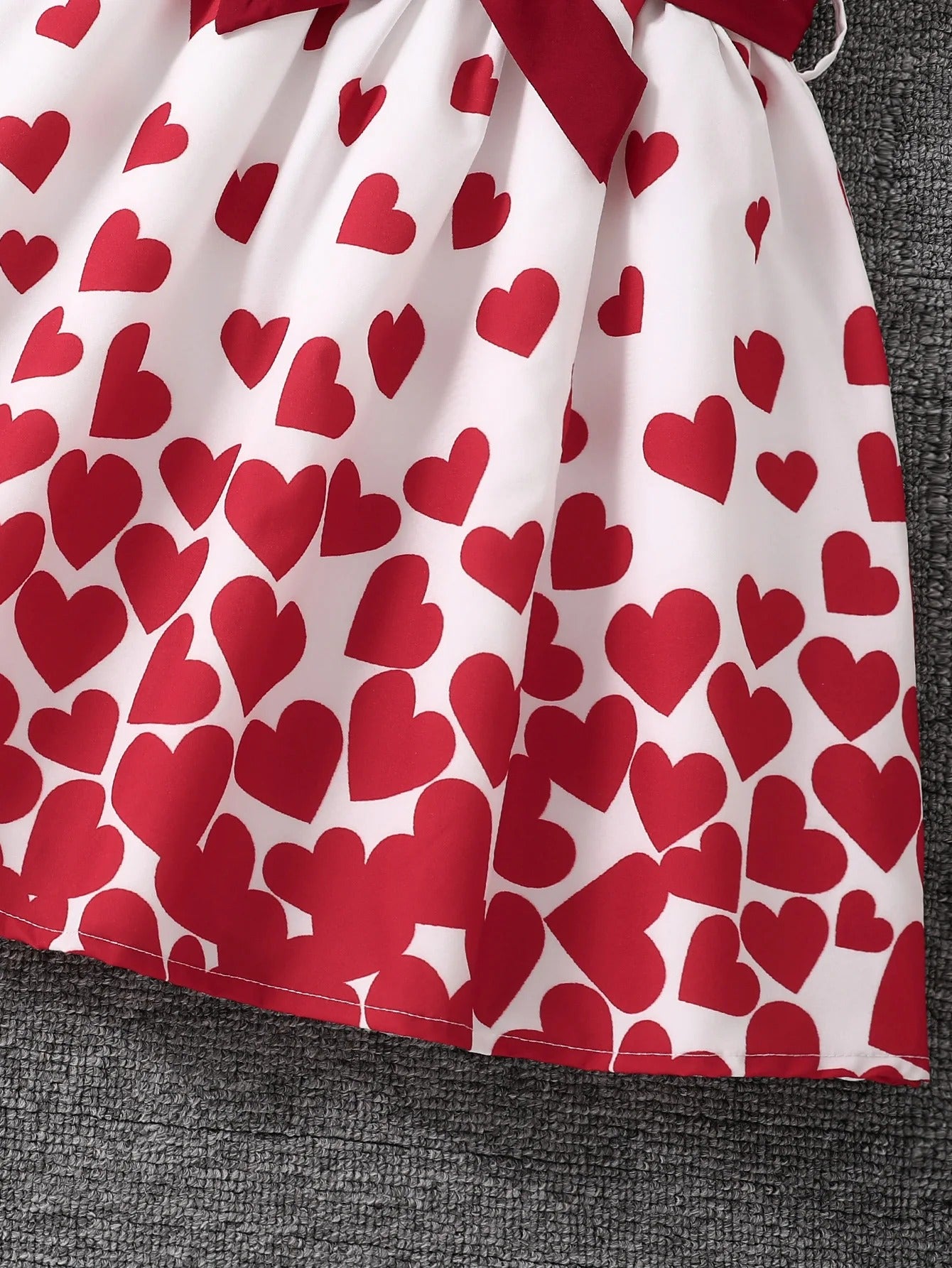 Heart-Shaped Floral Skirt Fashion Outfit for Girls.