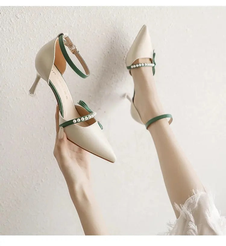White high heels, women's summer 2026 new