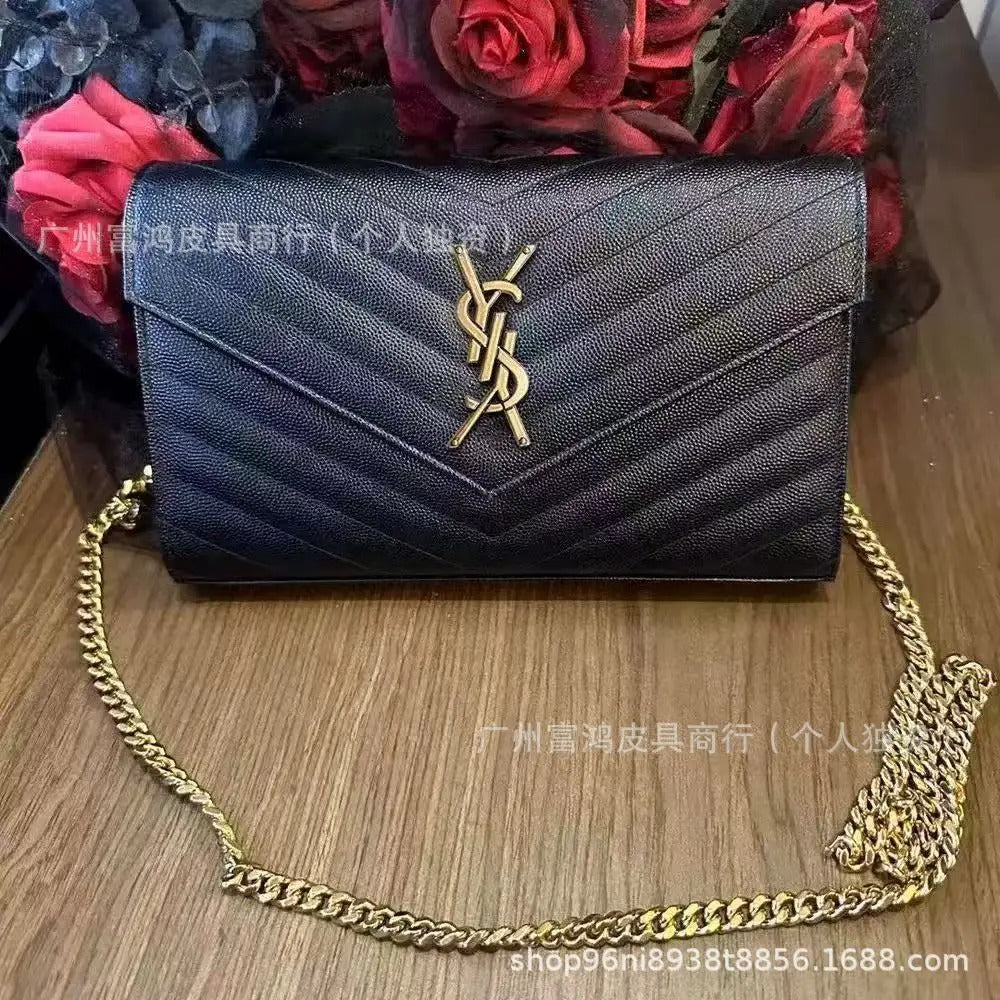 Crossbody Leather Fish Roe Dot Pattern Women's Bag