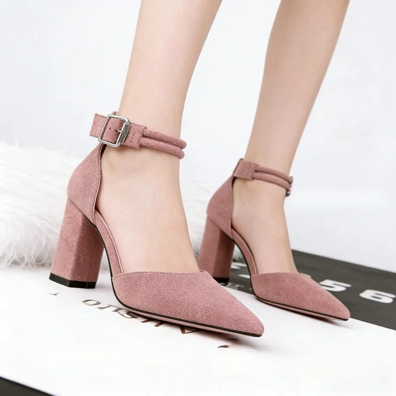2026 Spring/Summer Buckle Ankle Strap High Heels