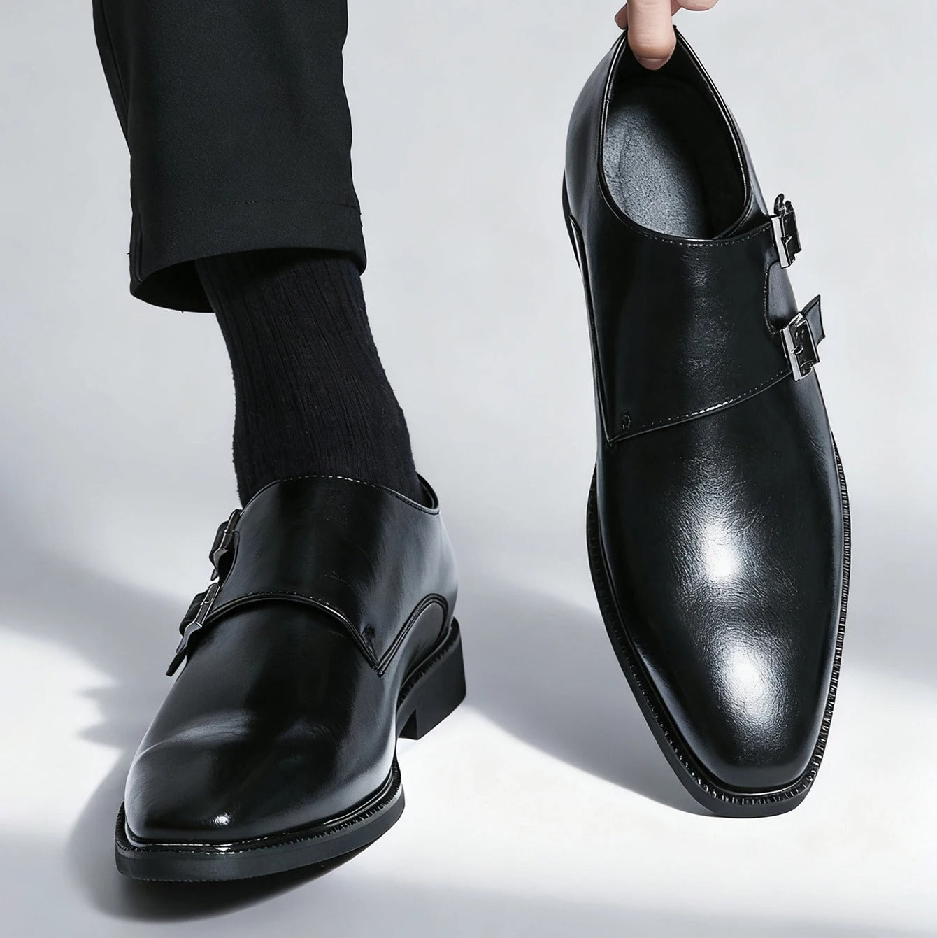 Pointed Toe Buckle Business Office Wedding Comfortable Men's Oxfords Shoes