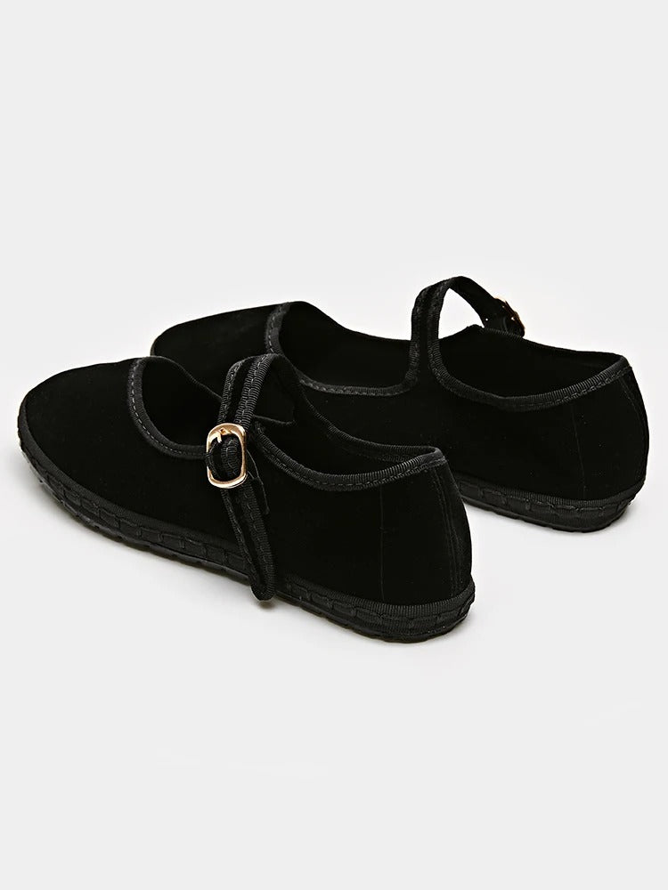 Hand Stitch Casual Streetwear Ballet Flats Pumps