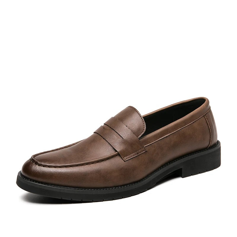 New soft leather breathable leather shoes men Europe station casual British