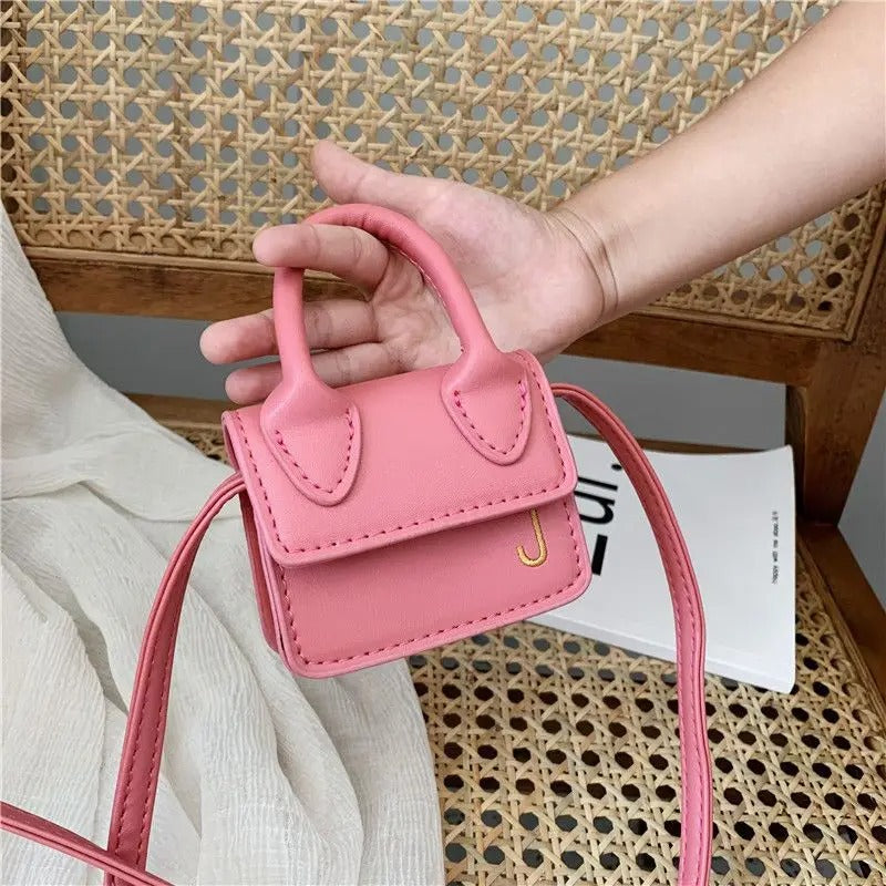 Kids Mini PU Leather Crossbody Bag
