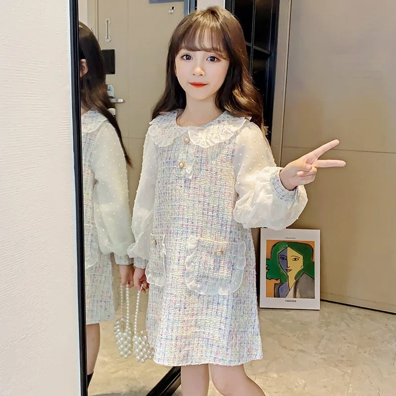 New Girls Princess Dress Middle Big Childrens Princess Dress