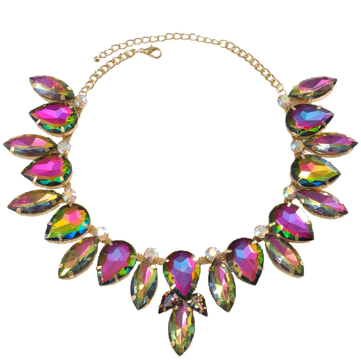 Colorful Rhinestone Necklace