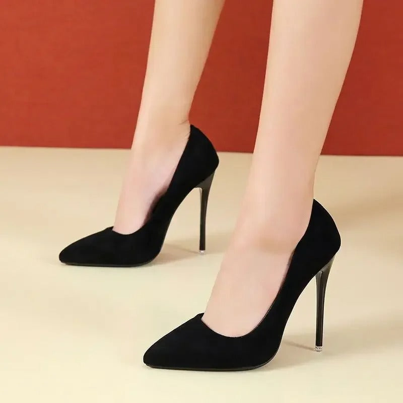 Fashion High Heels 35-45 Plus Size Women Shoes 12cm Thin Stiletto