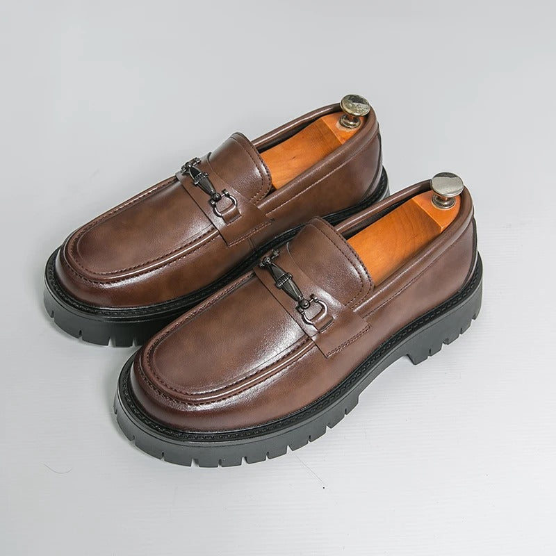 Platform Social Formal Leather Shoes For Men