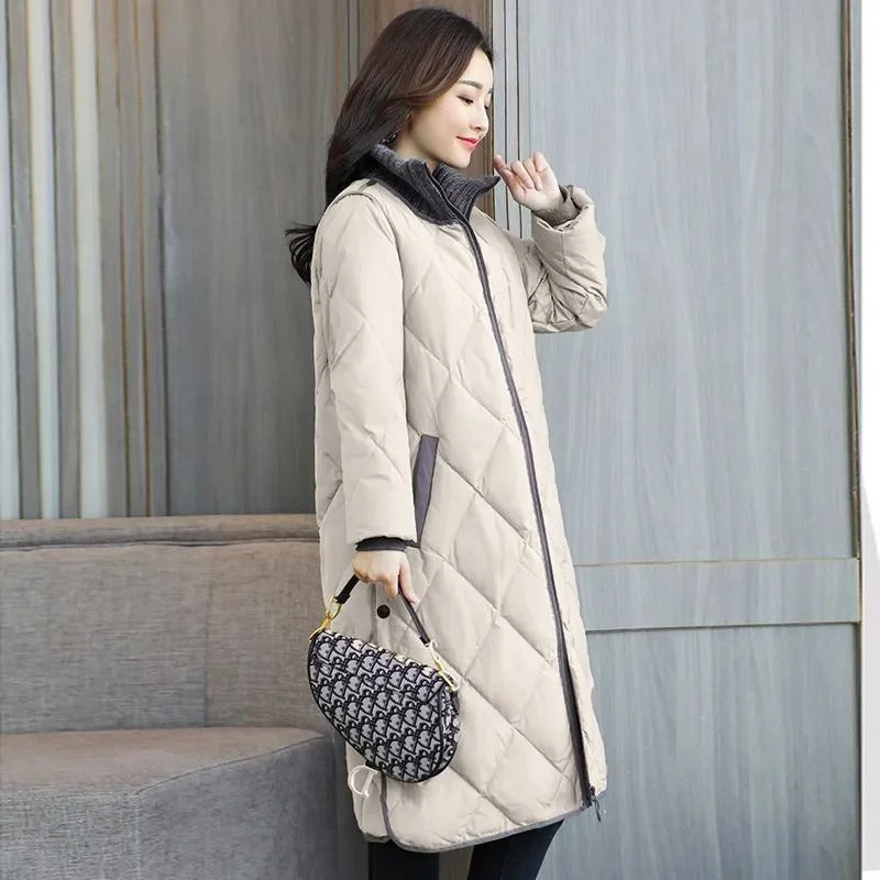 Winter Female Casual Parkas Outwear