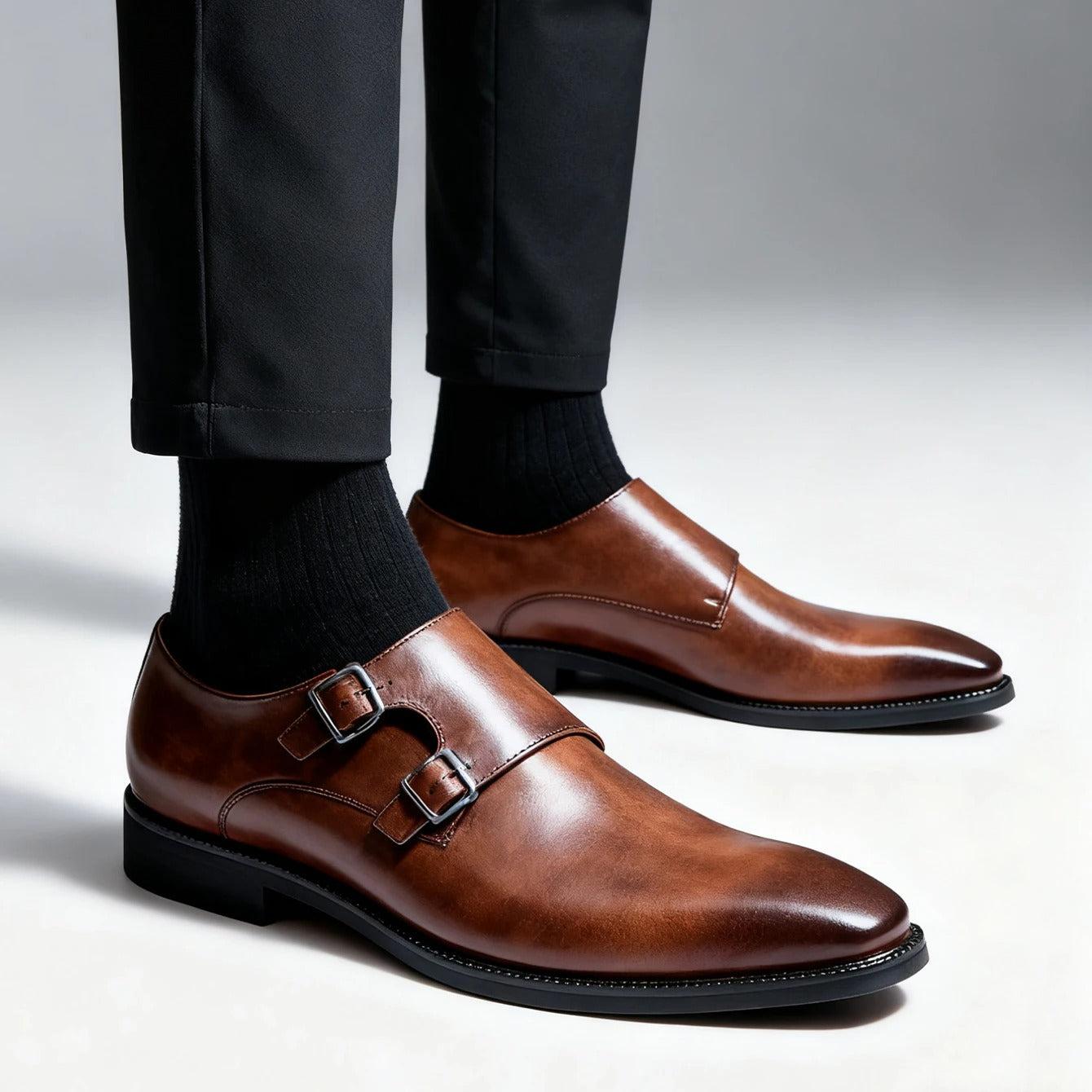Pointed Toe Buckle Business Office Wedding Comfortable Men's Oxfords Shoes