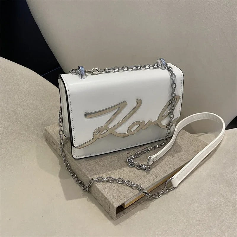 Metal Letter Logo Chain-link Strap