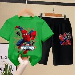 Two-Piece Set Spider-Man Children's T-Shirts Set