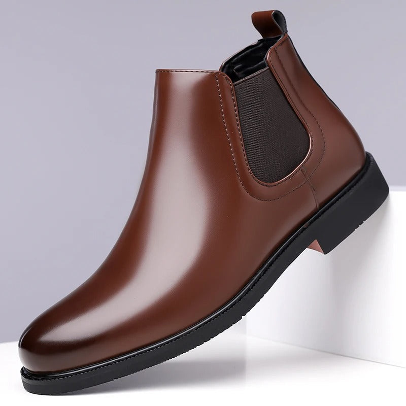Men Chelsea Boots British Style Business Leather Boot