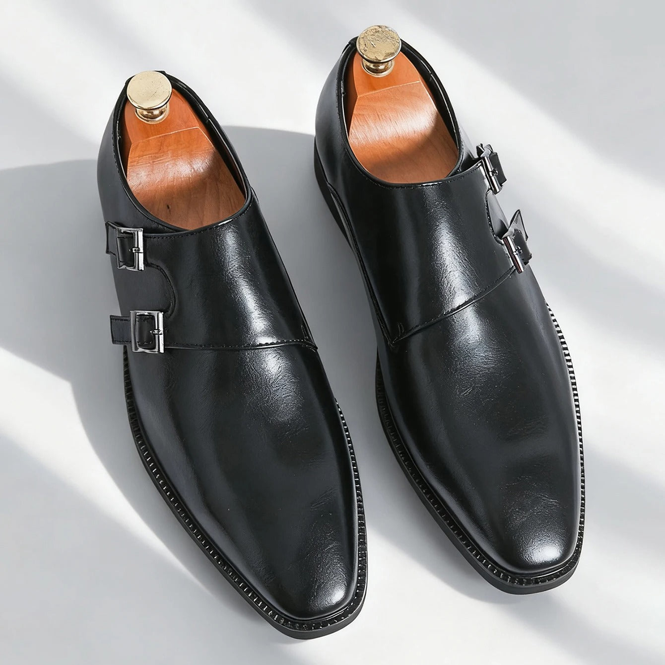 Pointed Toe Buckle Business Office Wedding Comfortable Men's Oxfords Shoes