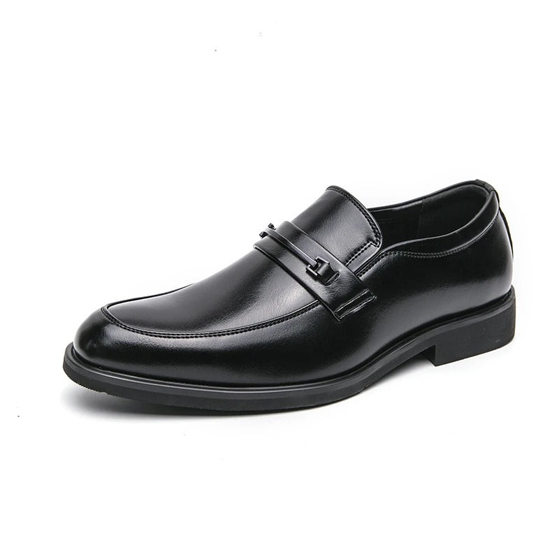 Classic Style Slip On Loafers Round Toe