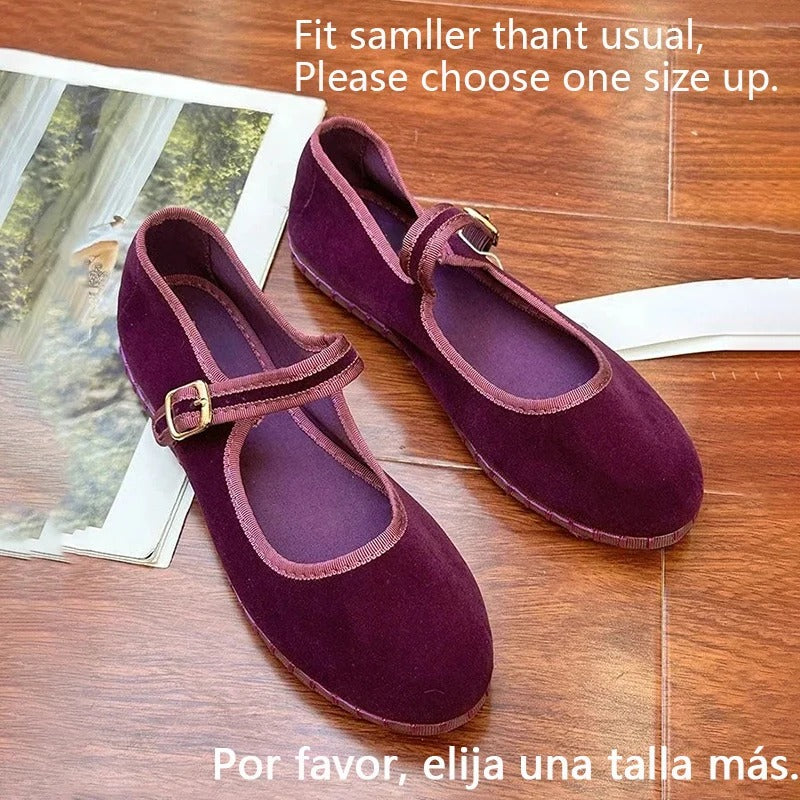 Hand Stitch Casual Streetwear Ballet Flats Pumps