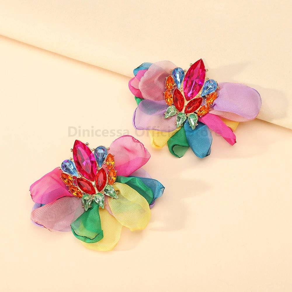 Bohemian Big Earrings Charming Elegant Ethnic Handmade.