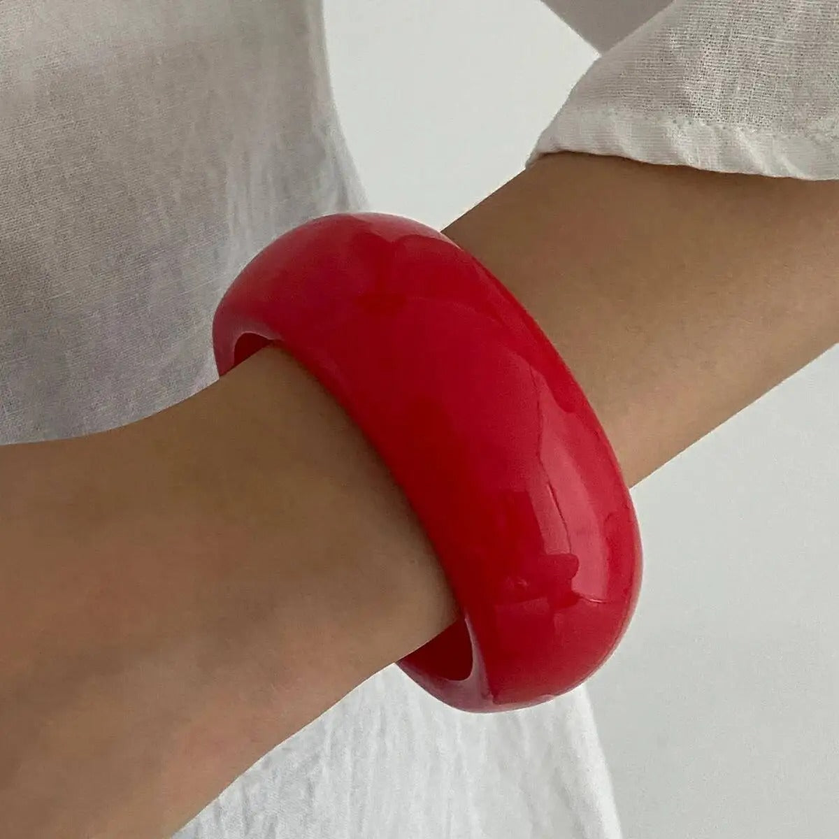 Geometric Metal Wide Bracelet