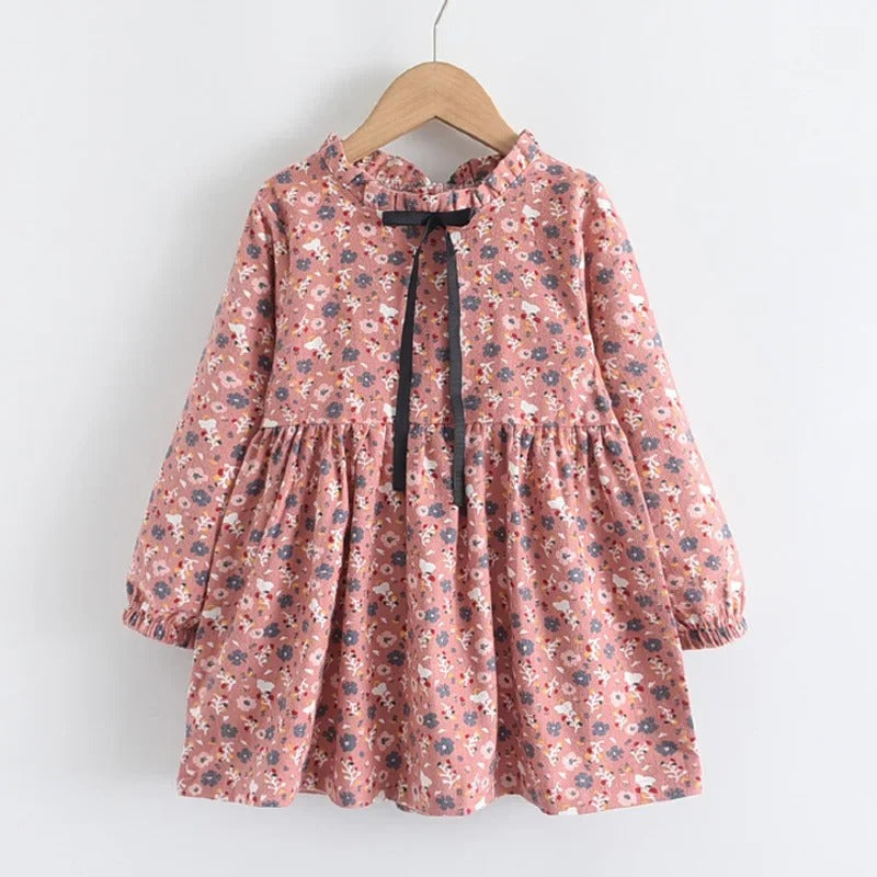 Dress Vest Stripe Party Girl Baby Retro Knitted Wool Dress Casual Vestidos.