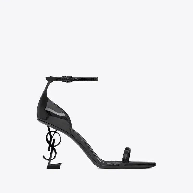 High Heel Open End Sandals, Sexy, with Unique Strap