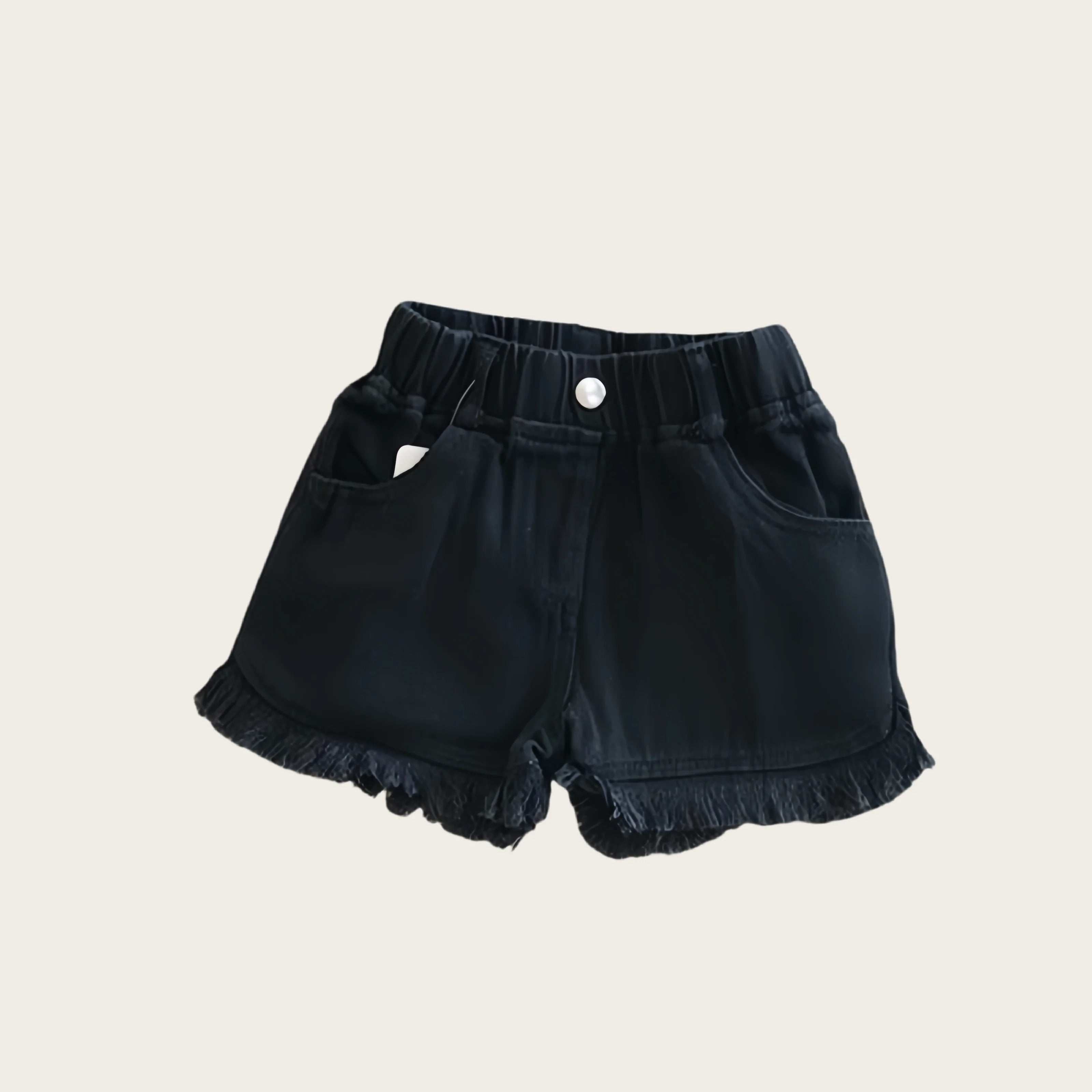 Short Jeans Solid Color Fashion Comfortable Clothing with Korean Style Pants