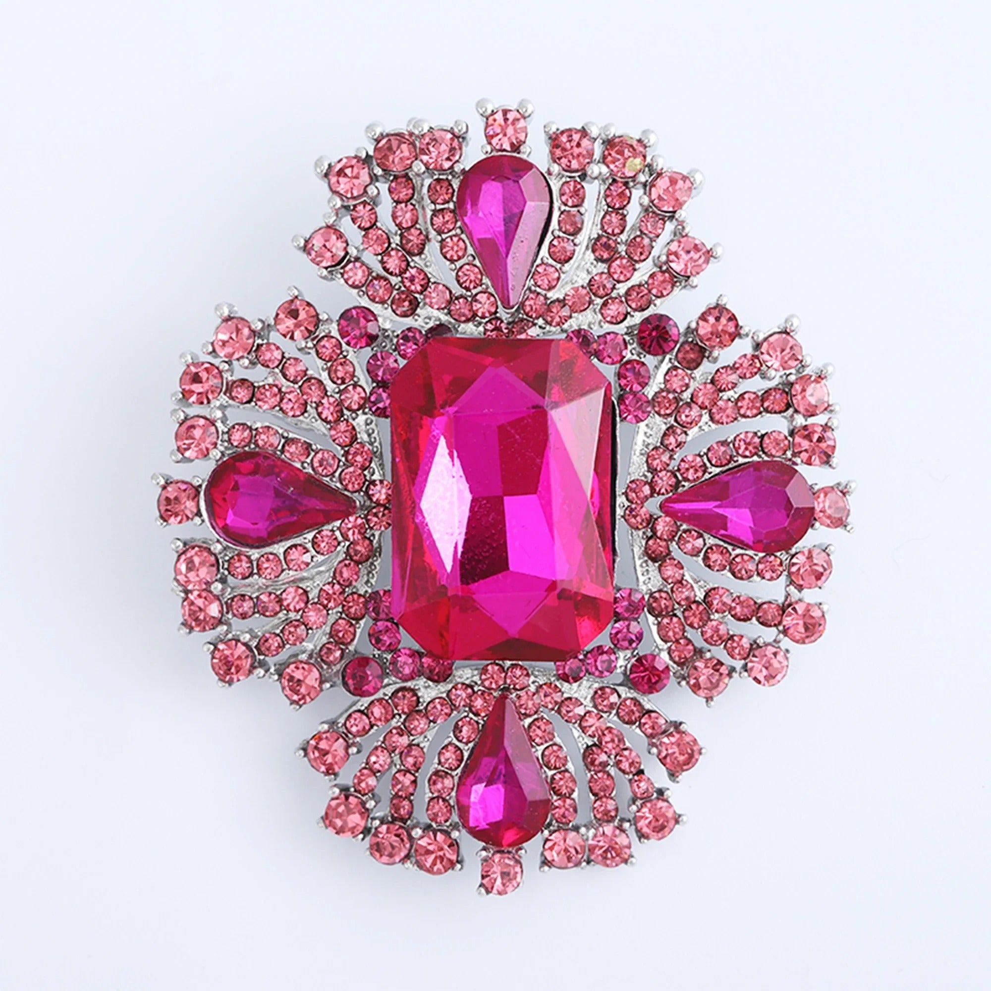 Crystal Large Glass Brooches for Women